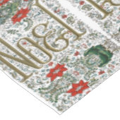 ヴィンテージフランスのポインセチアjoyeux noel テーブルクロス (アングル)