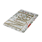 ヴィンテージフランスのポインセチアjoyeux noel バスマット (アングル)