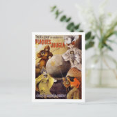 ヴィンテージフランスのポスター復元 ポストカード (スタンド正面)