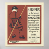 ヴィンテージフランスのポスター – ハーパーズマガジン ポスター (正面)