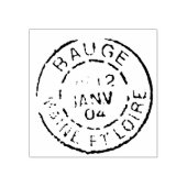 ヴィンテージフランスのポストマークメーンエロワール ラバースタンプ (インプリント)