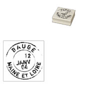 ヴィンテージフランスのポストマークメーンエロワールScrapbook R ラバースタンプ (押印)