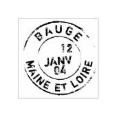 ヴィンテージフランスのポストマークメーンエロワールScrapbook R ラバースタンプ (インプリント)