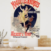 ヴィンテージフランスのマケッツアニメスアルカサルディバー ポスター (キッチン)