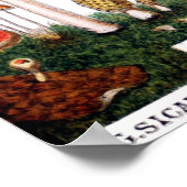 ヴィンテージフランスのマッシュルームイラストレーション ポスター (角)