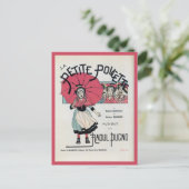 ヴィンテージフランスのミュージカルポスター ポストカード (スタンド正面)