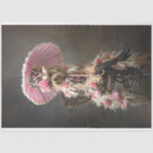 ヴィンテージフランスのヨークシャーテリア 薄葉紙 (正面)