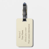 ヴィンテージフランスのラゲッジタグ ラゲッジタグ (裏面縦)