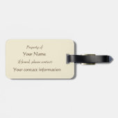 ヴィンテージフランスのラゲッジタグ ラゲッジタグ (裏面横)