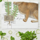 ヴィンテージフランスのラピンキッチンハンドタオル キッチンタオル (折り畳み)