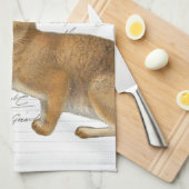 ヴィンテージフランスのラピンキッチンハンドタオル キッチンタオル (四つ折り)