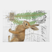 ヴィンテージフランスのラピンキッチンハンドタオル キッチンタオル (横)