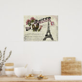 ヴィンテージフランスのラブポスター ポスター (キッチン)