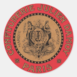 ヴィンテージフランスのラベル ラウンドシール