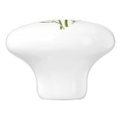 ヴィンテージフランスのラベンダーフラワードアノブ セラミックノブ (側面)