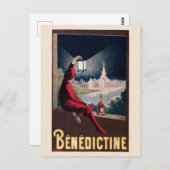 ヴィンテージフランスのリキュール広告 ポストカード (正面/裏面)