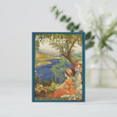 ヴィンテージフランスのリビエラコートダジュアアド ポストカード (スタンド正面)