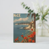 ヴィンテージフランスのリビエラニースコーストハガキ ポストカード (スタンド正面)
