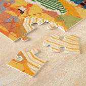 ヴィンテージフランスのリビエラビーチ ジグソーパズル (側面)