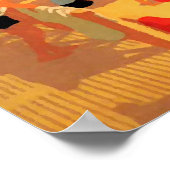 ヴィンテージフランスのリビエラビーチ ポスター (角)