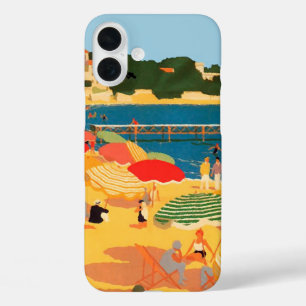ヴィンテージフランスのリビエラビーチ iPhone 16 PLUSケース