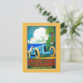 ヴィンテージフランスのリビエラレーシングカーグランプリ1929 ポストカード (スタンド正面)