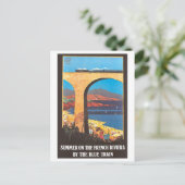 ヴィンテージフランスのリビエラ旅行ポスター ポストカード (スタンド正面)