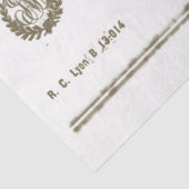 ヴィンテージフランスのリヨンビジネスタイポグラフィリースティ 薄葉紙 (詳細)