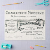 ヴィンテージフランスのリヨンビジネスタイポグラフィ 薄葉紙 (クラフト)