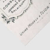 ヴィンテージフランスのリヨンビジネスタイポグラフィ 薄葉紙 (詳細)