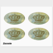 ヴィンテージフランスのリングパーソナライズされたシール 楕円形シール (シート)