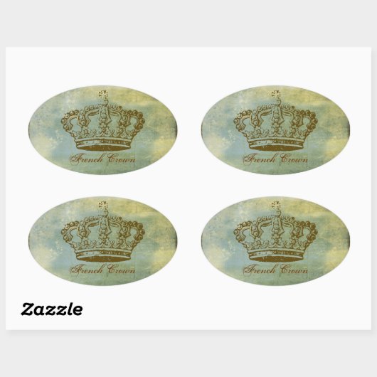 ヴィンテージフランスのリングパーソナライズされたシール 楕円形シール (シート)