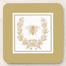 ヴィンテージフランスのリースw/beeきのこ