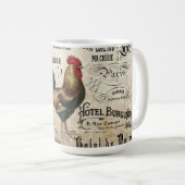 ヴィンテージフランスのルースタードパリコラージュ コーヒーマグカップ (正面右)