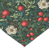 ヴィンテージフランスのレッドクリスマスノスタルジア ロングテーブルランナー (コーナー)