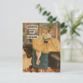 ヴィンテージフランスのレディーサーカス写真はがき ポストカード (スタンド正面)