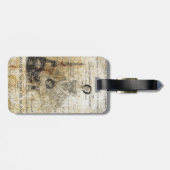 ヴィンテージフランスのレディ ラゲッジタグ (裏面横)