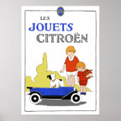 ヴィンテージフランスのレトロおもちゃのペダル車1920年代 ポスター (正面)