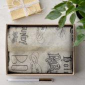 ヴィンテージフランスのロスターデパリデクページ 薄葉紙 (ギフト)