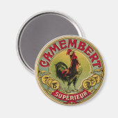 ヴィンテージフランスのロスターファーム及びチーズ磁石 マグネット (正面/裏面)