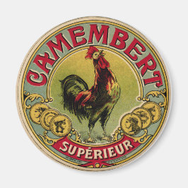 ヴィンテージフランスのロスターファーム及びチーズ磁石 マグネット