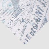 ヴィンテージフランスのロマンスコラージブルーID226 薄葉紙 (詳細)