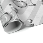 ヴィンテージフランスのワインをテーマにした ラッピングペーパー (ロールコーナー)