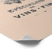 ヴィンテージフランスのワインアド ポスター (角)