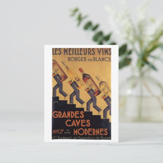 ヴィンテージフランスのワインレメイルルーズヴィンス ポストカード (スタンド正面)