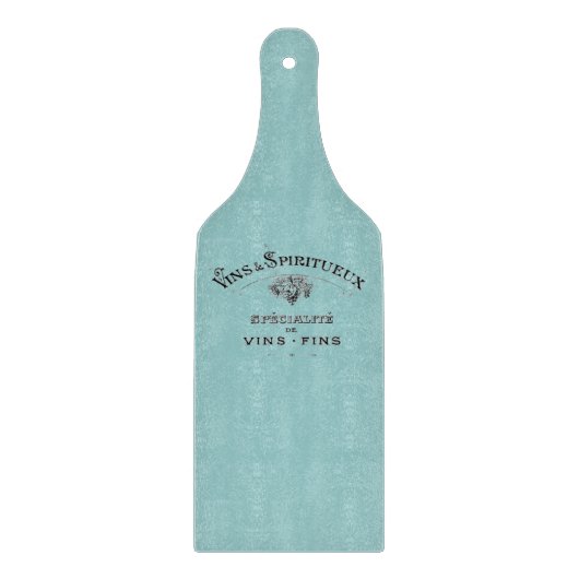 ヴィンテージフランスのワイン及びパドル切削盤 カッティングボード (正面)