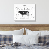 ヴィンテージフランスの乳 キャンバスプリント (インサイチュ (寝室))