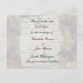 ヴィンテージフランスの保存の日付 案内ポストカード (裏面)