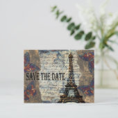 ヴィンテージフランスの保存の日付 案内ポストカード (スタンド正面)
