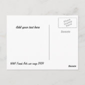 ヴィンテージフランスの兵士のアンチ戦争のイメージポストカード ポストカード (裏面)